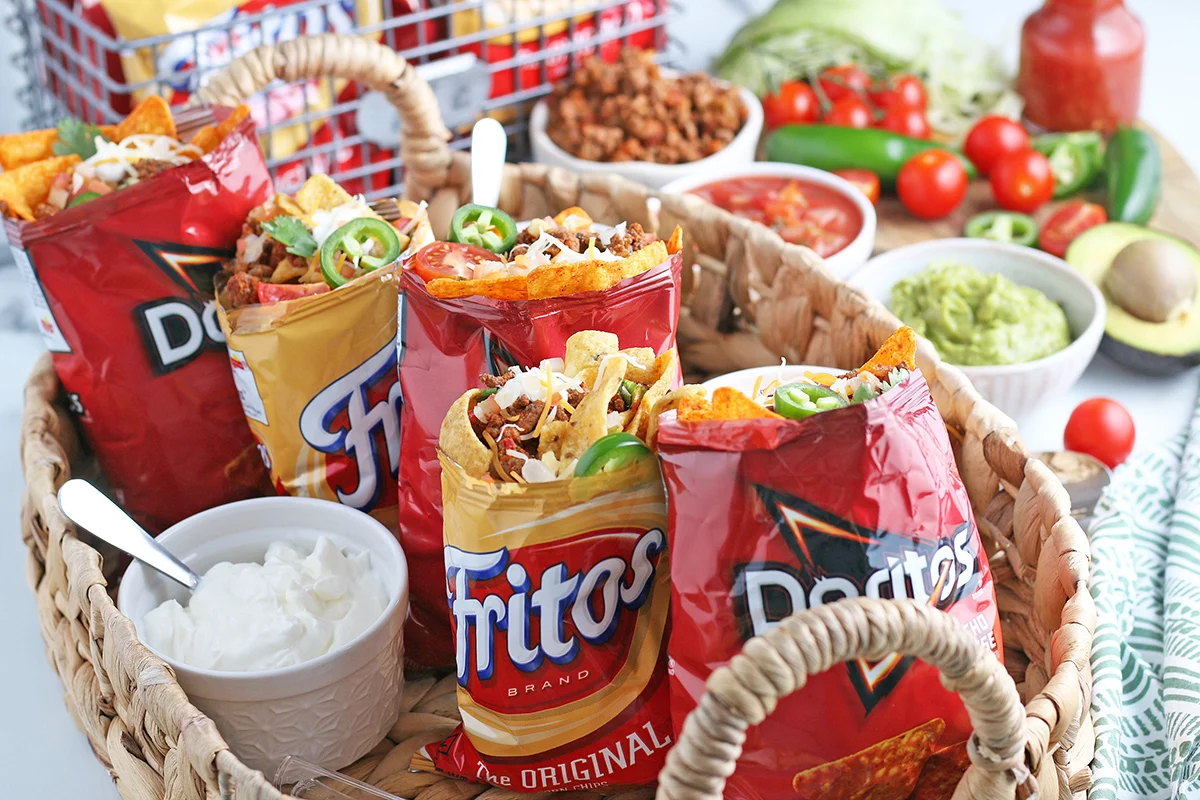 Loaded walking taco style chips